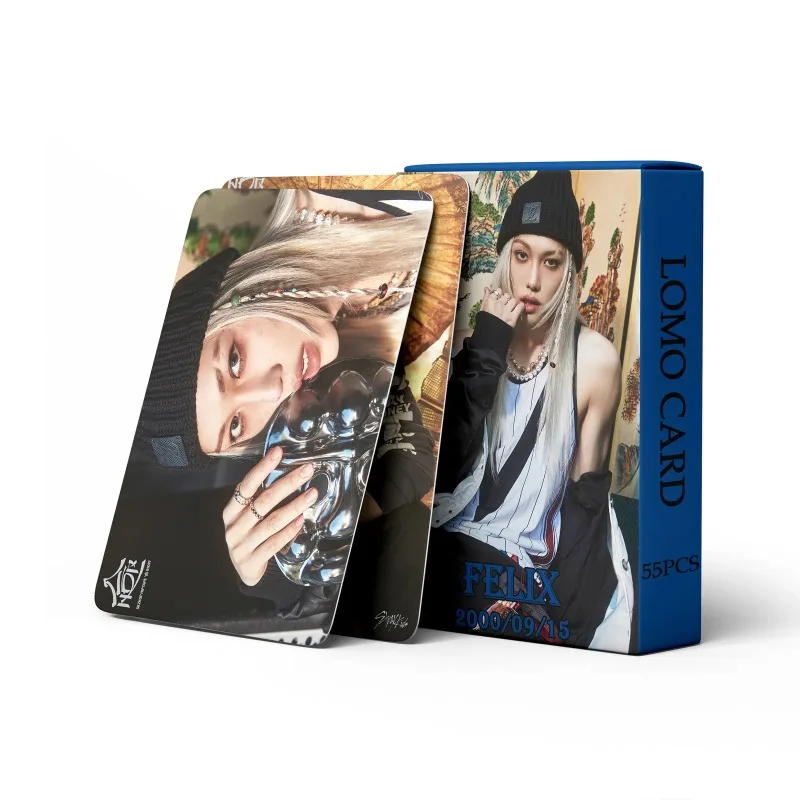 

New 55Pcs/Set Kpop New Album HOP Photo Card FELIX HYUNJIN Bangchan I.N Photocards Korean Star Card Fans Collection Cards Gift