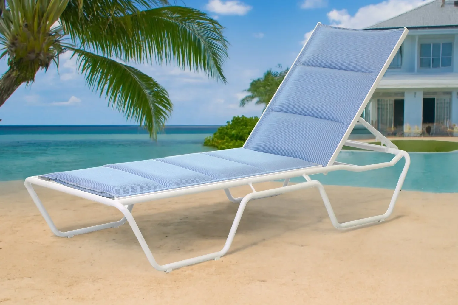 Luxury Garden Sun Loungers Pool Bed Lounger Chair Furniture Hotels Water Parks Hotsale Stackable Beach Outdoor Chairse Lounge