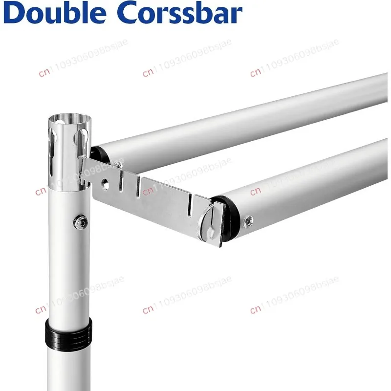 Adjustable Wedding Arch Column Telescopic Slide Mount Base Easy to Assemble Rectangular Overhang System Background Bracket