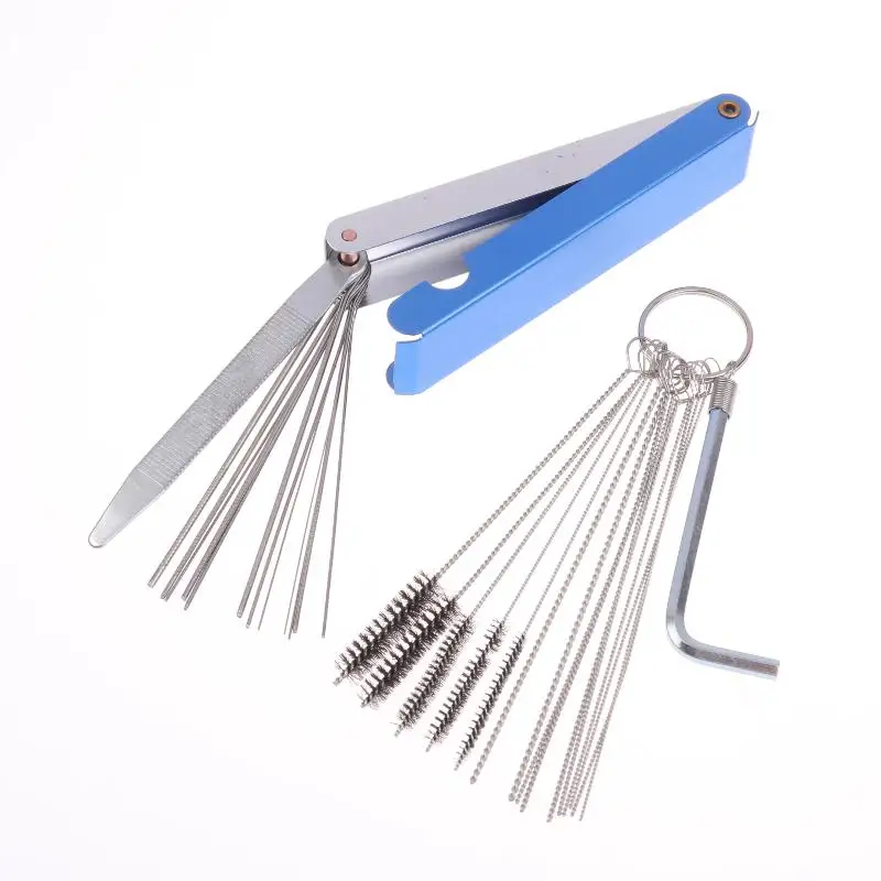 

1 Set Cleaner Tool Carburetor Carbon Dirt Jet Remove Cleaning Needles Brushes For Automobile Motorcycle ATV Welder Carb Chainsaw