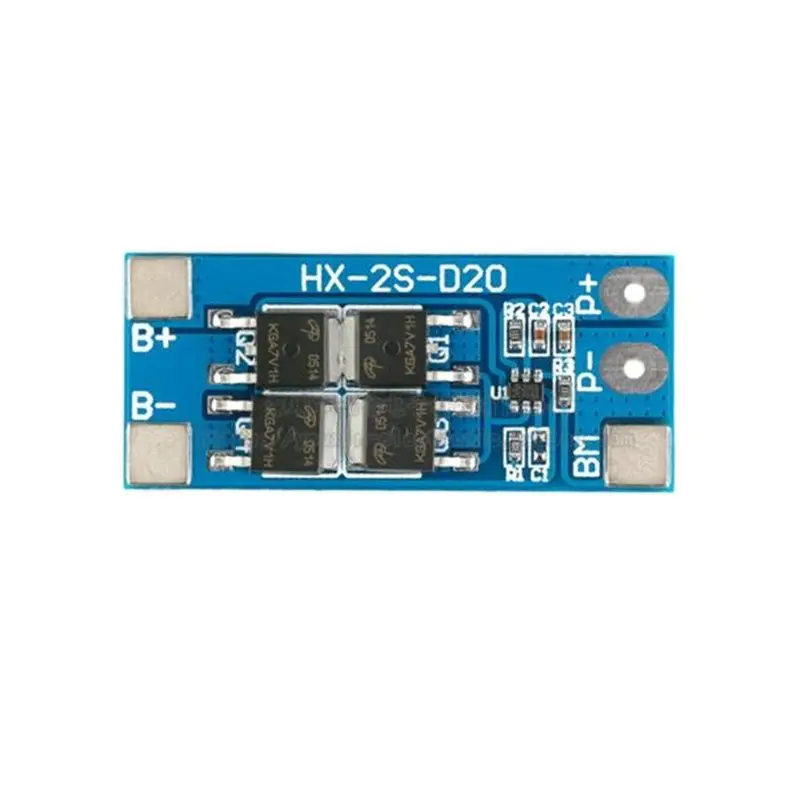 2개의 리튬 배터리 보호 플레이트 시리즈 7.4V 8.4V/13A 작동 전류/20A 과전류 제한