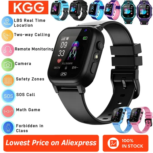 Reloj inteligente para niños, tarjeta Sim 4G, 2G, Internet, SOS, LBS, ubicación, llamada, reloj inteligente para niños, cámara, reloj impermeable, teléfono para niños y niñas
