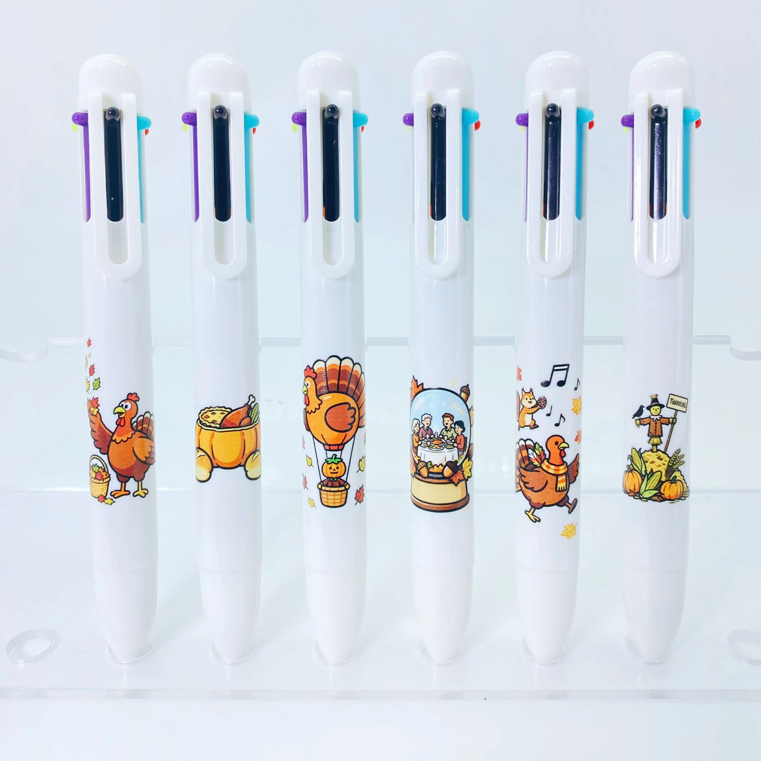 6 قطع/12 قطعة قلم للطلاب قلم مع 6 ألوان هدية هدية للطلاب