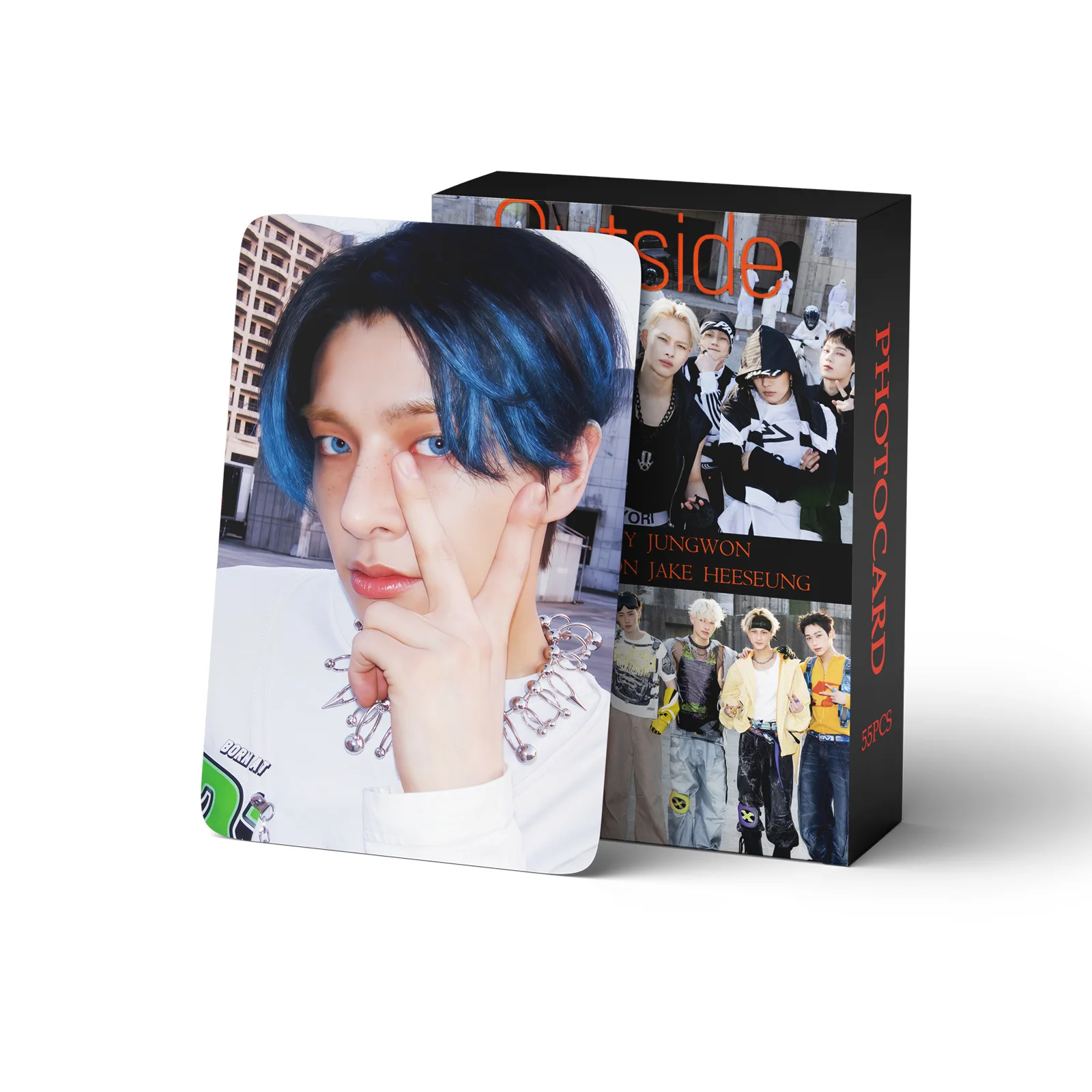 55 قطعة EN E Team OUTSIDE NIKI SUNGHOON DESIRE UNLEASH Photocards JAKE JAY HEESEUNG Kpop Merch Lomo مجموعة بطاقات