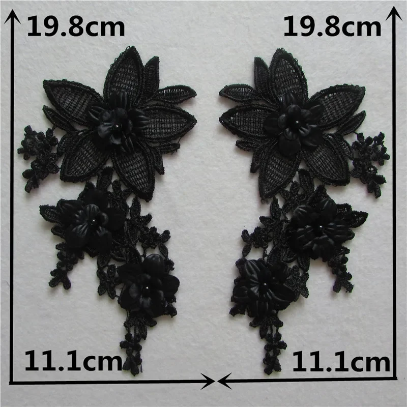 Multiple style selection 3D ABS pearl flower Lace collar Everything for sewing Application Embroidered Laces trim Accessories