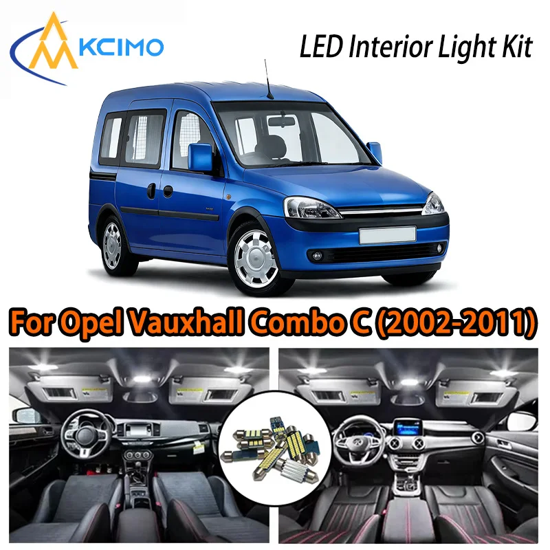 

KCIMO For Opel Vauxhall Combo C (2002-2011) Premium LED Interior Kit - 2 Colors , Quick Installation, Long-Lasting