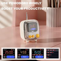 Upgraded Divoom Ratro Bluetooth Speaker Portable Pixel Art Alarm Clock Green