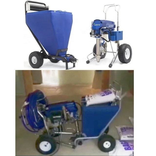 Tramoggia per texture tramoggia in gesso con contenitore per spruzzatore di lacca airless blu 105L