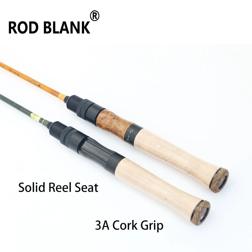Rod Blank 1.47M Spinning Glassfiber Travel Trout Fishing Rod UL Power Solid Wood Reel Seat Fuji Guide 3A Cork Grip Fishing Rod view 4