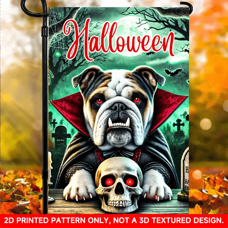 1 PC, 2D Flat/Garden Flag, Mysterious Design Pattern, 18x12 Inches (45x30cm), Stylish 2D Pattern, Fall Thanksgiving Halloween Garden Flag, Home Outdoor Patio Lawn Garden Holiday Holiday Holiday Decoration