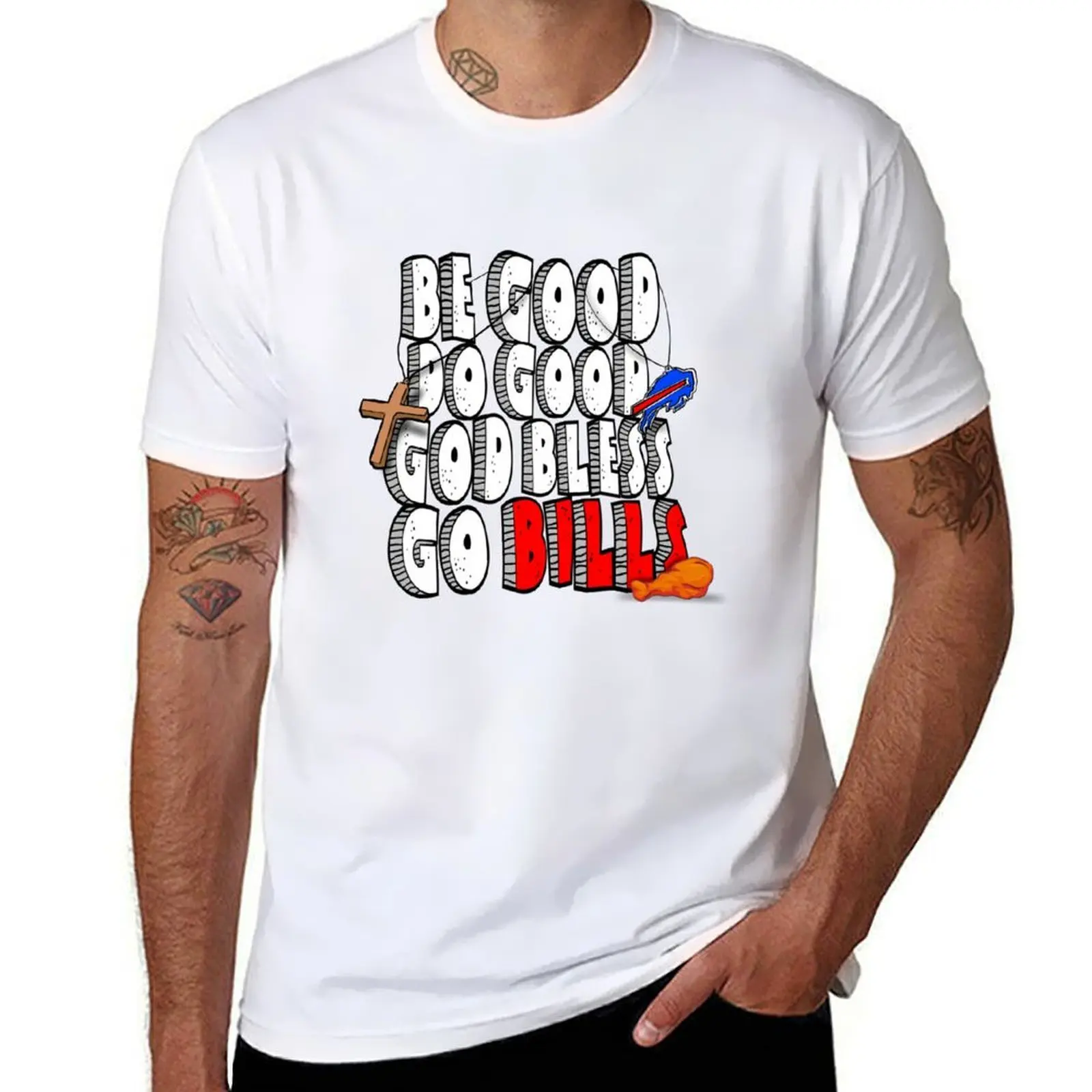 

Be good do good God bless go bills T-Shirt anime t shirts for man t shirts cotton 100% T-Shirt