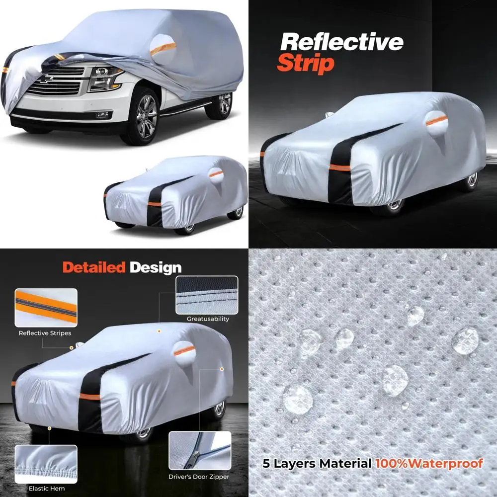 

Водонепроницаемый сверхмощный внедорожник, автомобильный чехол, всепогодная защита, уличный полный внешний чехол, дождь, солнце, ветер, УФ-ха