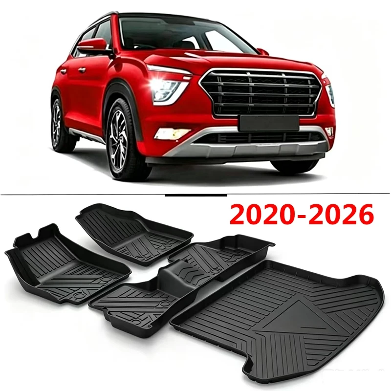 Use for 20-26 Hyundai ix25 venue Creta custom car AllWeather car floor Mat Full Set Fit For venue Creta waterproof car floor mat