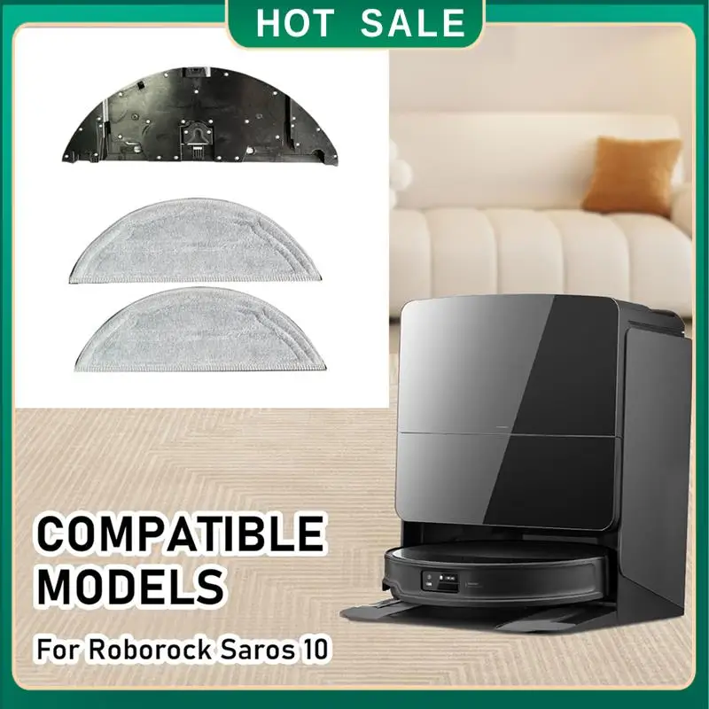 

24-Hour Delivery Replacement Mop Bracket Kit For Roborock Saros 10 /G30/S9 Maxv Ultra Robot Vacuum Cleaner Microfiber Mop Pads