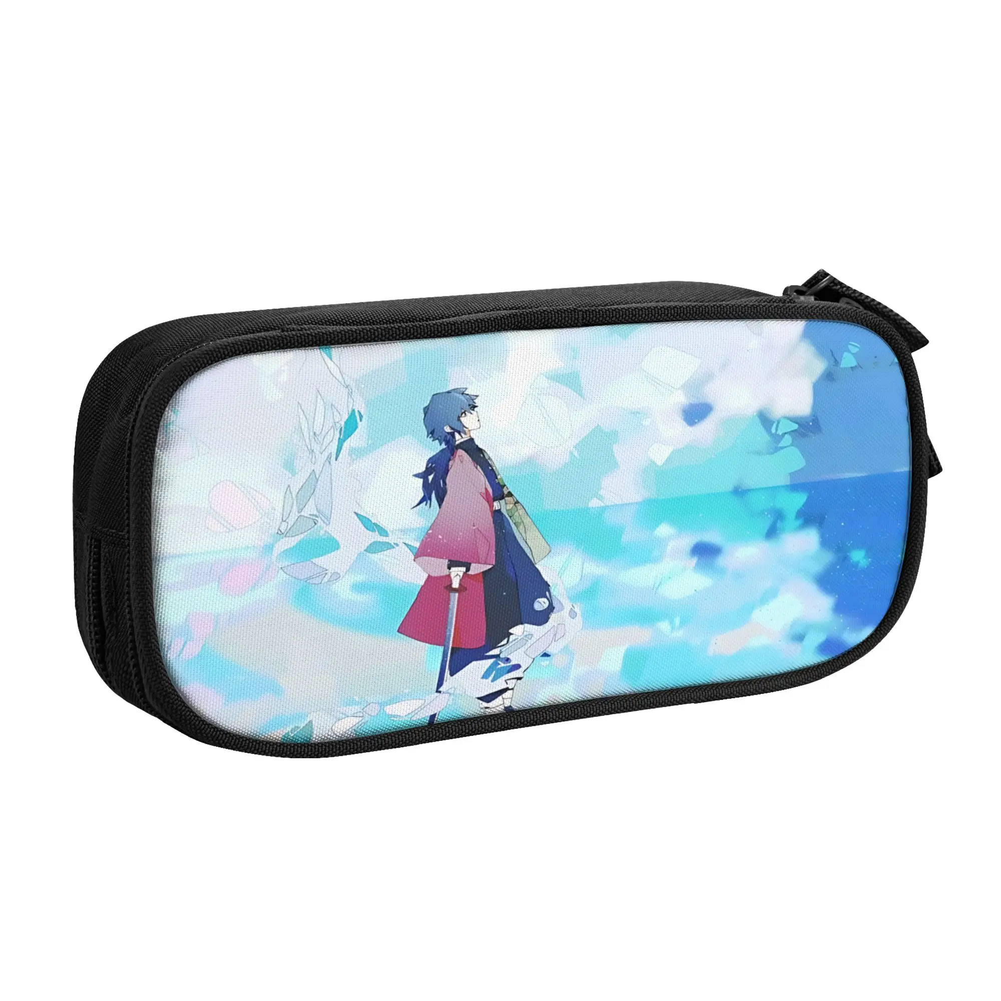 Large Capacity Bags For Child Cartoon Muichiro Tokito Soft Cloud Character Demon Slayers Estuche Escolar For Boys Gilrs Kids