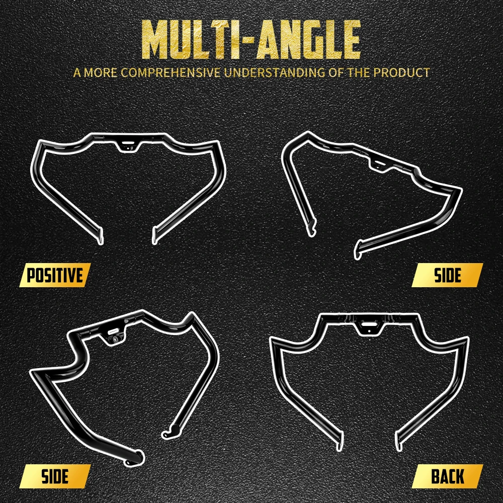 Motorcycle Front Highway Crash Bar Protector Engine Guard For Harley Softail 2018-2025 Breakout Fat Boy Low Rider FLFB Slim FLSL