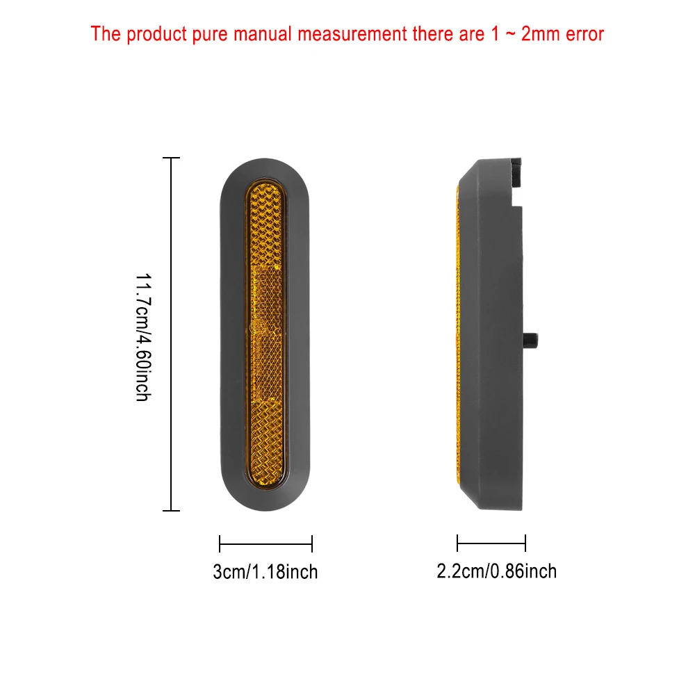 Hinterradnabenabdeckung mit reflektierendem Streifen für Xiaomi Elite Elektroroller – Sicherheitswarnreflektor und reflektierender Block – Detail 6