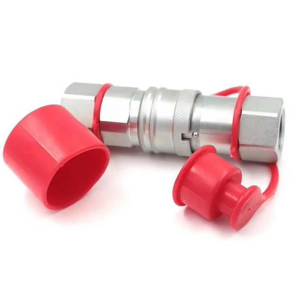 1Set Hydraulic Quick Connector Dust Cap Straight Through Quick Coupler Coupler Dust Cap 15 Mm Port Diameter Oil Pressure Parts