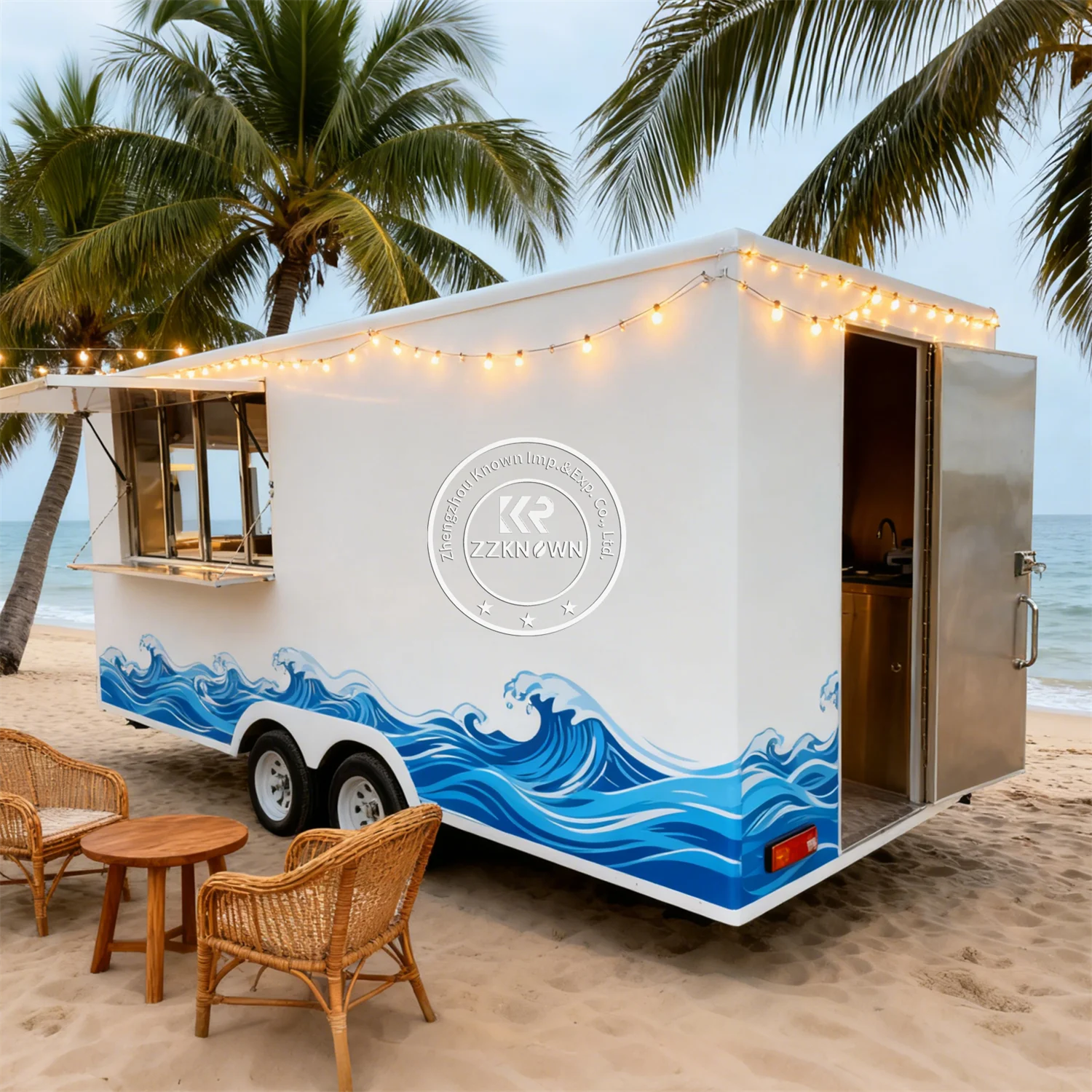 

Mobile Concession Catering Trailer Fully Equipped Food Trailer Taco Pizza Ice Cream Fast Food Truck Trailer With Full Kitchen