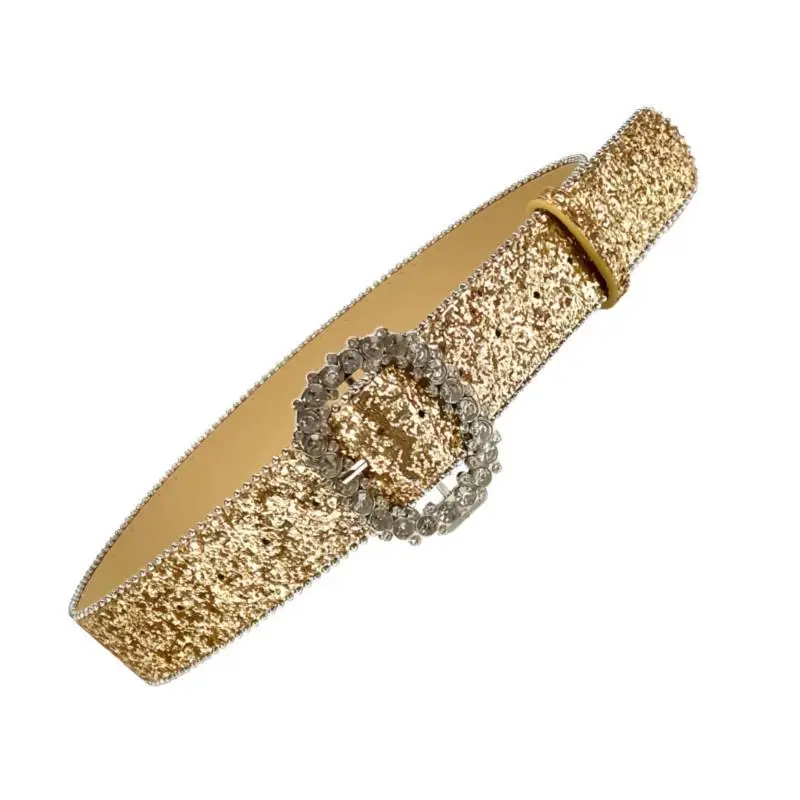 حزام بإبزيم من أحجار الراين 652F للاستخدام في الحفلات، حزام خصر لامع للمناسبات الرسمية للسيدات #4