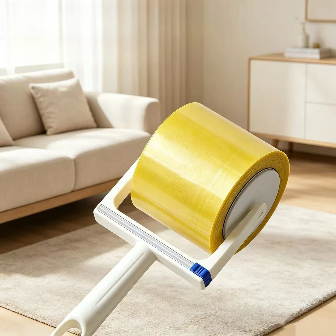 Hair Remover Household Clothing Sheets Hair Remover Artifact Wide Tearable reverse Roll Tape Sticky Roller for Pet Hair