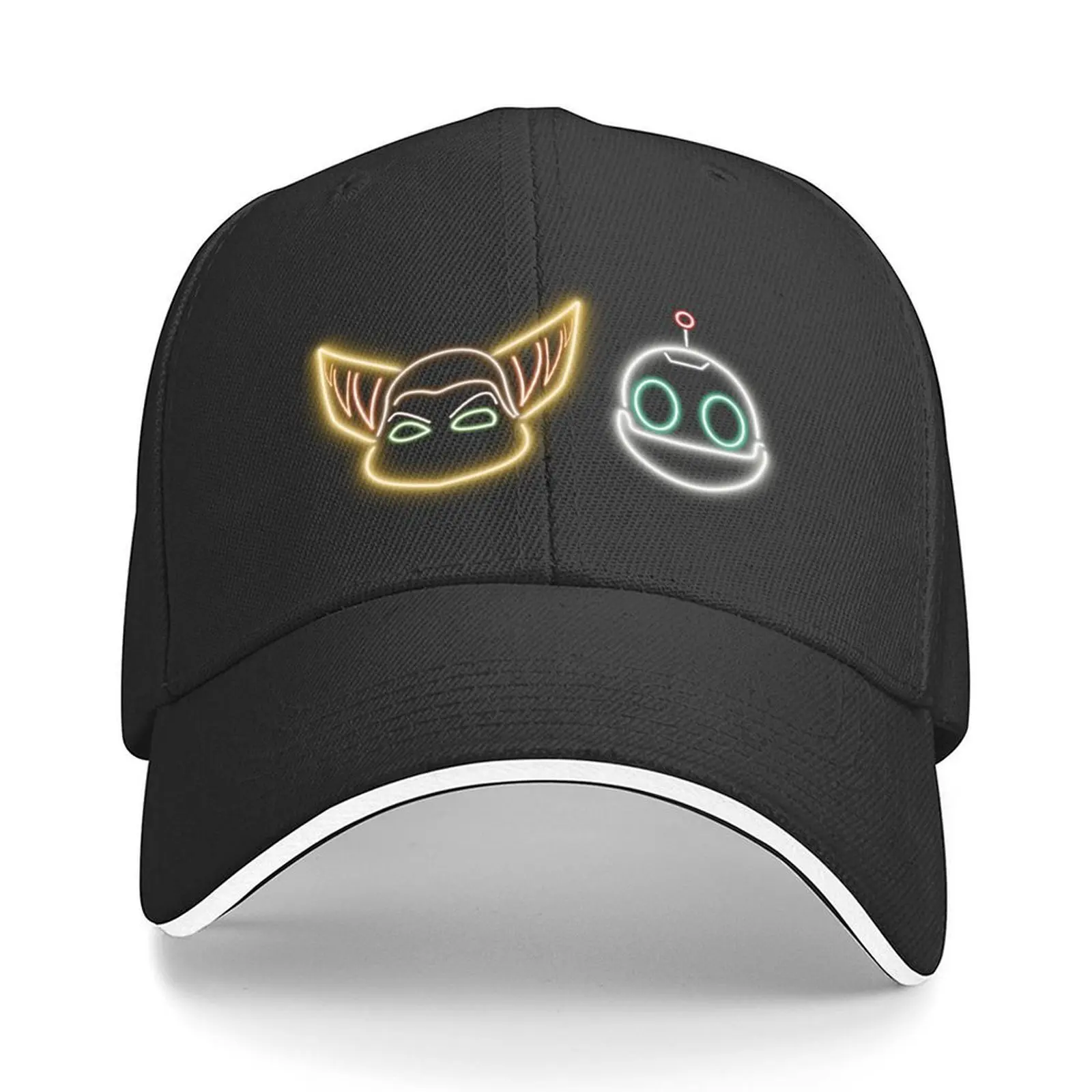 

Ratchet and Clank Neon Sign Baseball Cap Golf Hat Man Mountaineering Golf Wear Streetwear Mens Tennis Women's