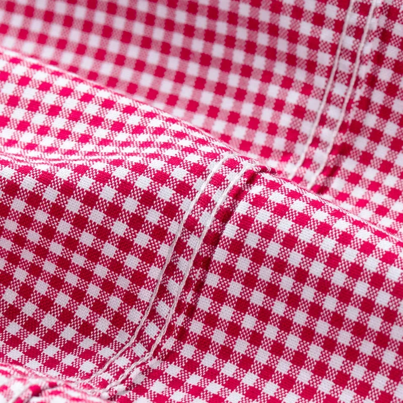 Men Spring Autumn Plaid Striped Oxford Shirts Long Sleeve Check Shirt Chest Pocket Work Casual Standard-fit 100% Cotton