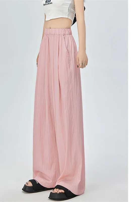 بنطال ذو قصة أرجل واسعة فتاة الرقص المرأة الصيف التجفيف السريع منقوشة محب الرباط خفيفة الوزن فلوي سبليت شيك الدانتيل متابعة مشروط Ins #2