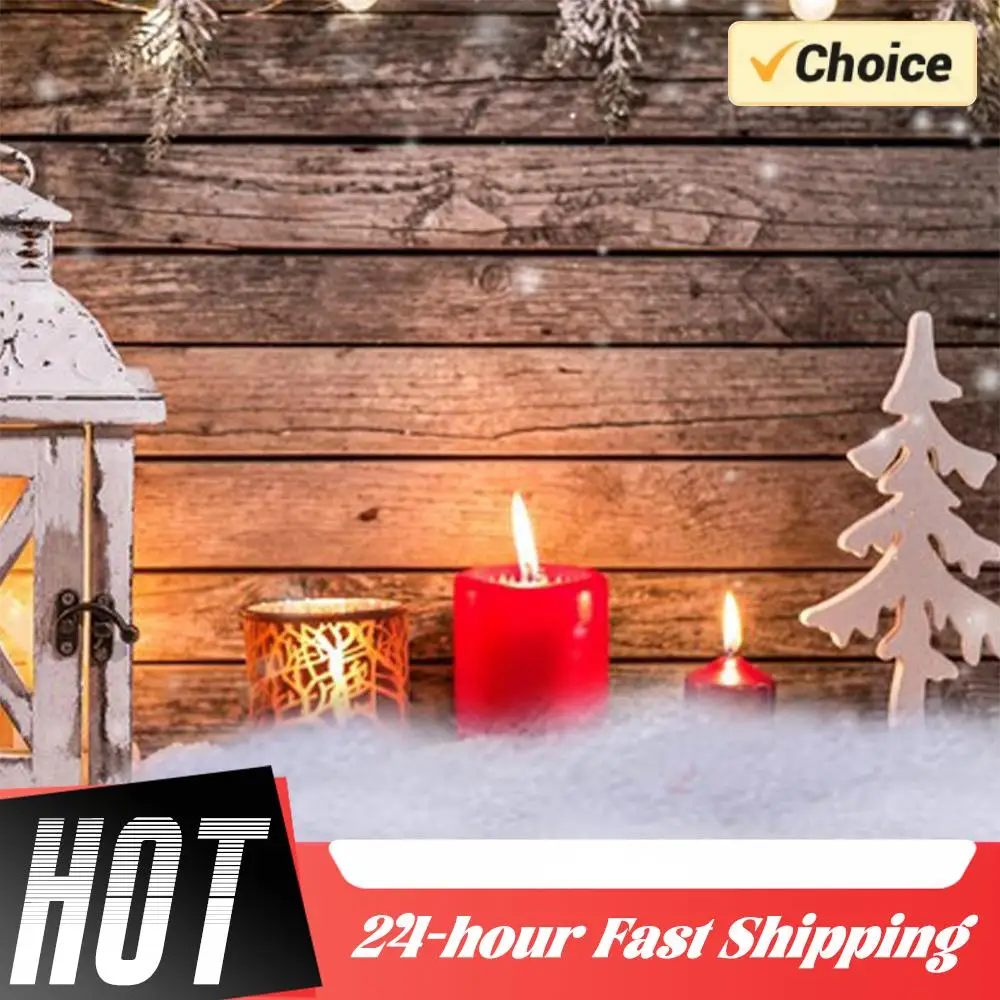 عيد الميلاد محاكاة بطانية الثلج سميكة الثلوج القطن الاصطناعي ندفة الثلج مشهد الثلج الديكور هدايا احتفالية