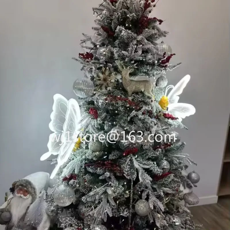 LED outdoor IP54 waterproof, rainproof, realistic dynamic butterfly light, suitable for Christmas trees, parks and gardens.