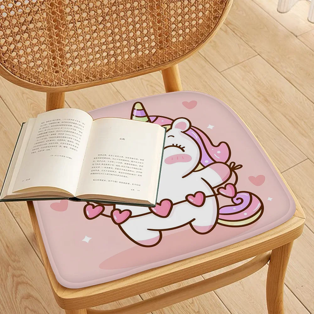 Cartoon Unicorn Nordic Printing Chair Cushion Soft Office Car Seat Comfort Breathable 45x45cm Sofa Cushion