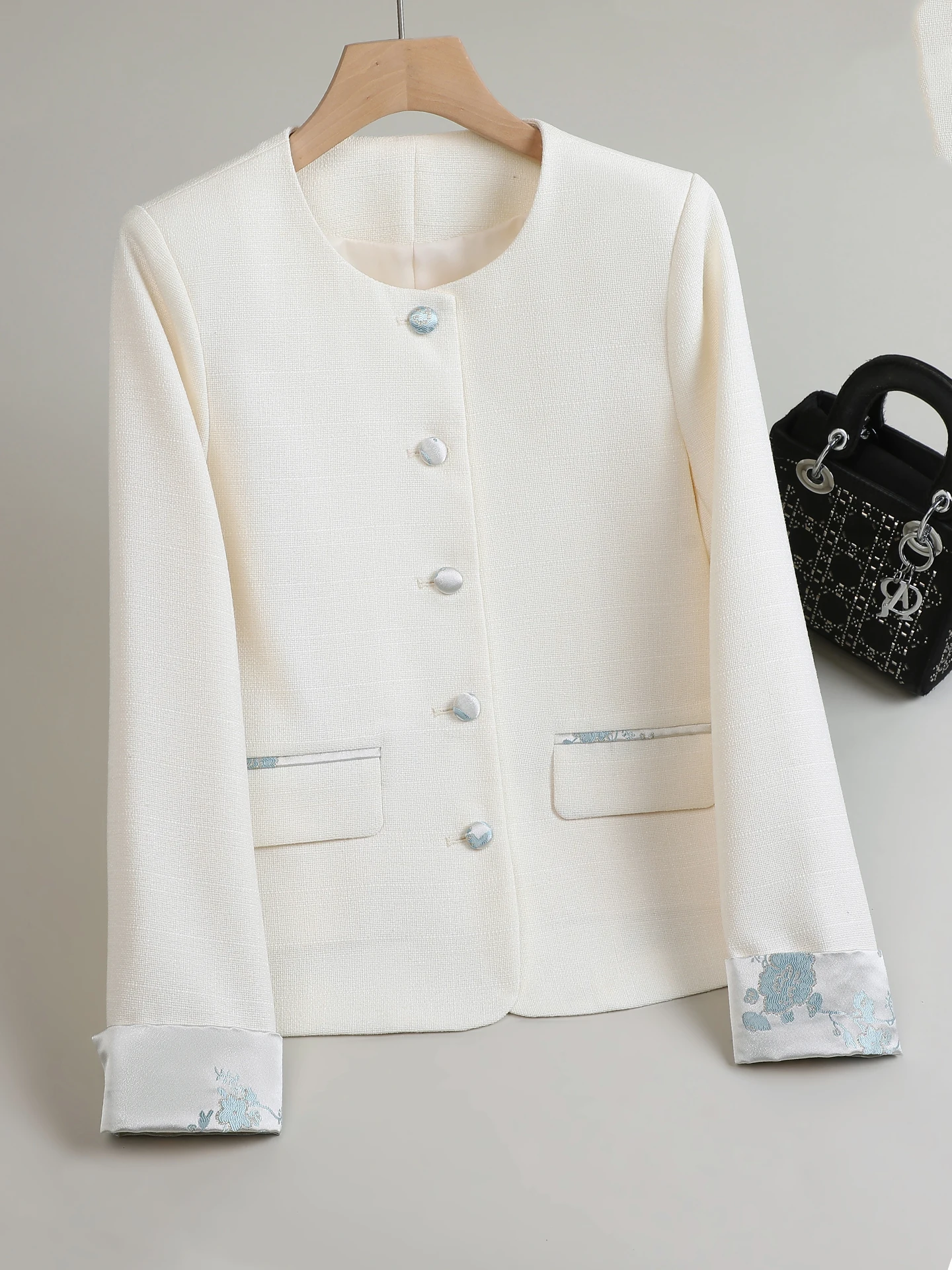 

Женский пиджак Blue Ele Tailored, весна-осень 2026, новая коллекция, высококачественный, приталенный, стильный, повседневный, для верхней части тела, модный