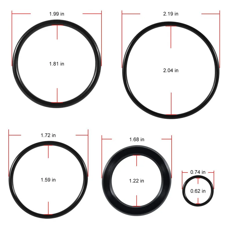 ESUYA 6803329/7137769 Hydraulic Lift Cylinder Seals Kit Fits for Bobcat 444, 500, 520, 530, 533, 540, 542B, 643, 731, 743 Etc