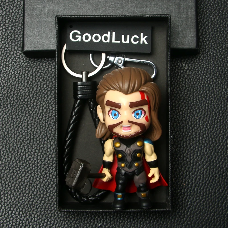 Creatieve cartoon beeldje Batman hanger rugzak hanger trendy coole auto sleutelhanger hanger cadeau voor mannen en vrouwen