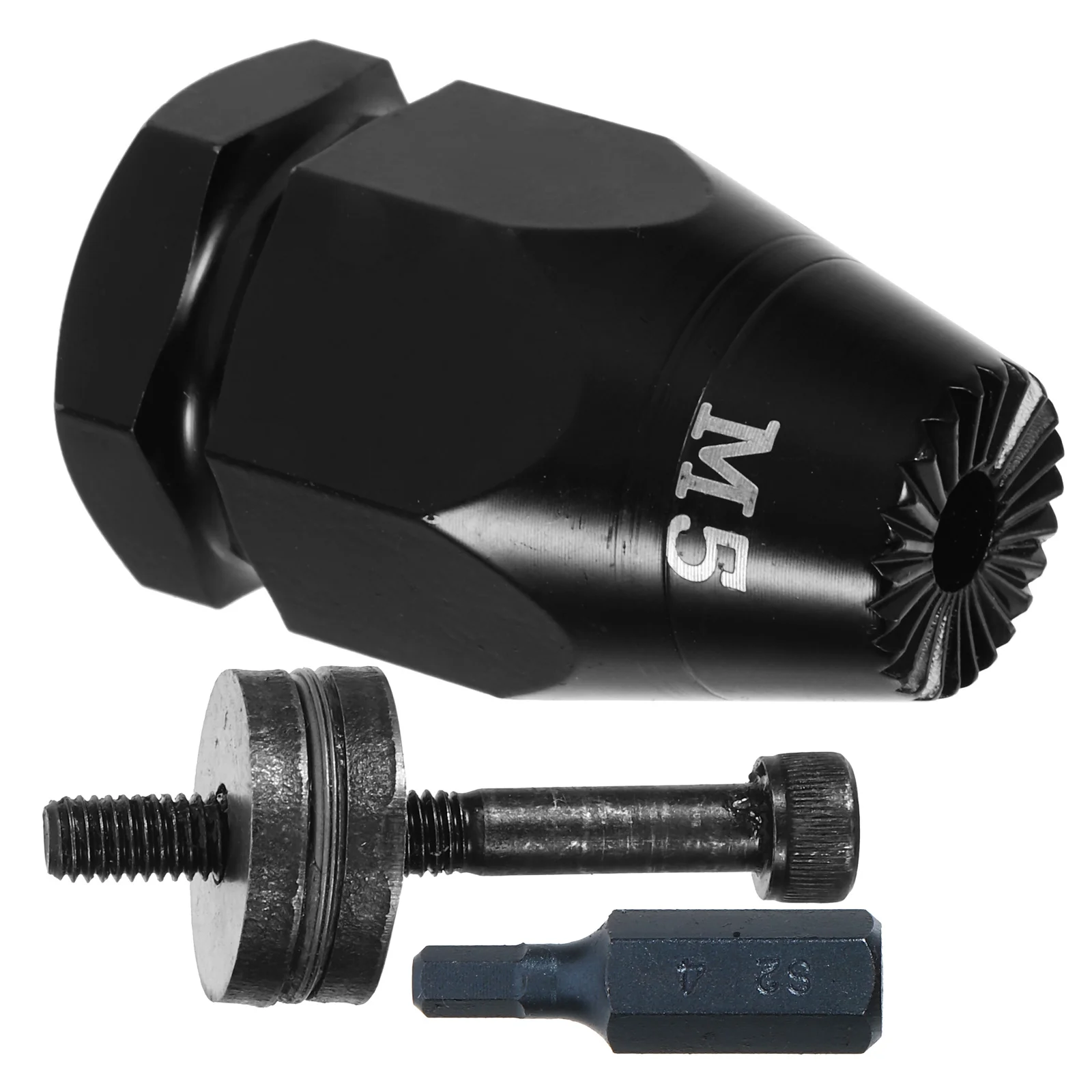 1Set Pneumatico Pull Setter Rivetto Dado Testa di Montaggio Rivetto Dado Trapano Adattatore Aria Rivettatura Kit Pneumatico Pull Setter