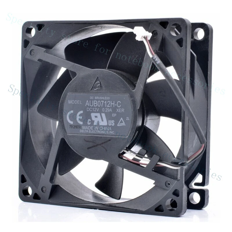 A+ Delta AUB0712H-C XER 7cm 7025 70x70x25mm 12V 0.29A 3Pin projector cooling fan