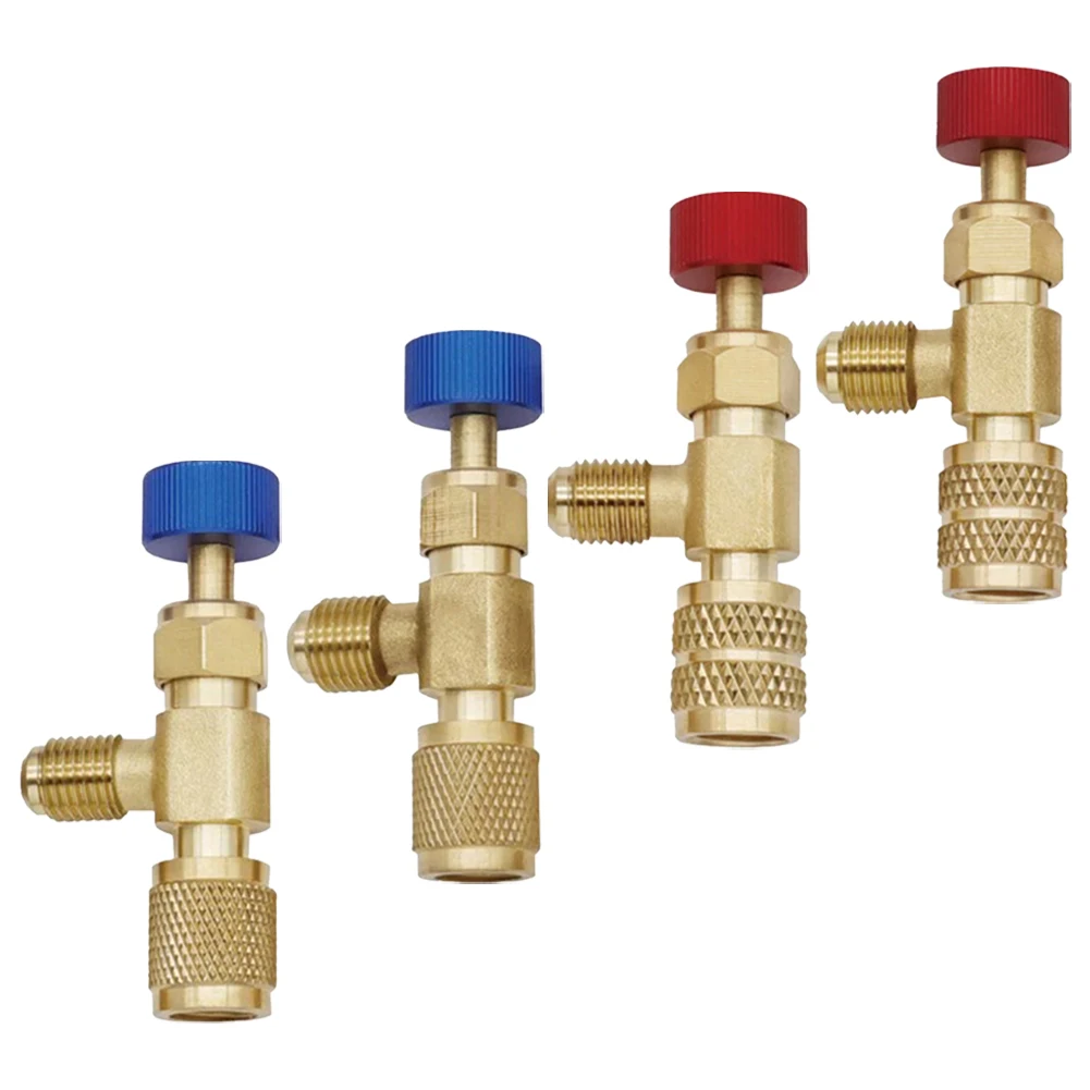 1pc Air Conditioning Fluoride Safety Valve R22 R410 Connector Safety Adapter Household Improvement Accessories