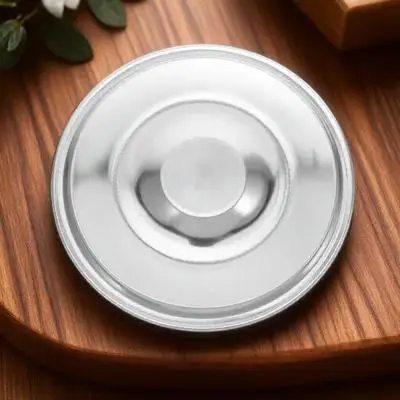 

1pc 14Cm Stainless Steel Seasoning Pot Lid Kitchen Gadget Oil Cylinder Cover Cookware Accessory Cup Lid Tool