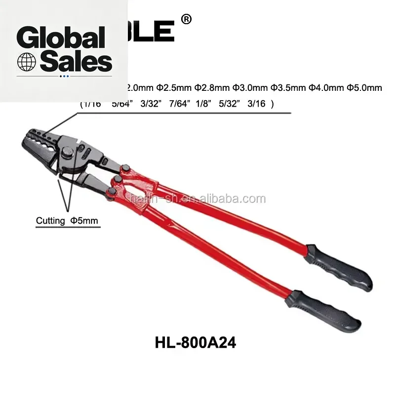 Designed for professional anglers and DIY enthusiasts, this HL-800A24 Steel Wire Rope Swager delivers precise crimping and