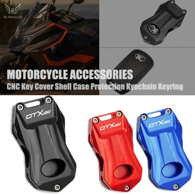 Für KYMCO DTX360 DTX 360 2019-2023 2024+ Motorrad CNC Schlüsselabdeckung Kreative Produkte Schlüsselhülle Zubehör Schlüsselring