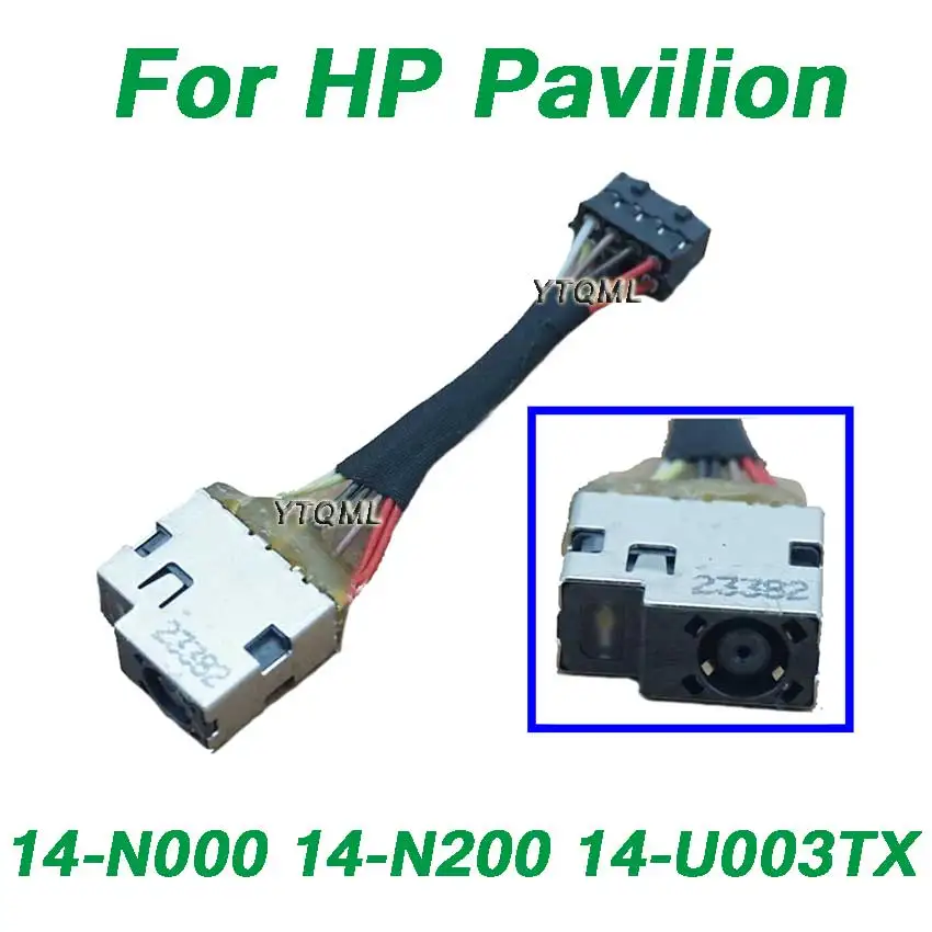 1-10Pcs New Laptop DC Power Jack Cable For HP Pavilion 14-N000 14-N200 14-U003TX Charging Port Connector