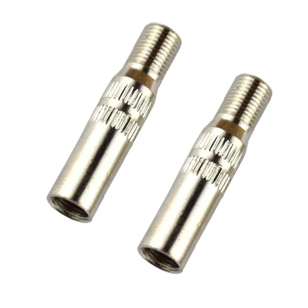 2Pcs Chrome Plated Brass Tire Valve Extension Extenders Adapter for Car, Trucks,