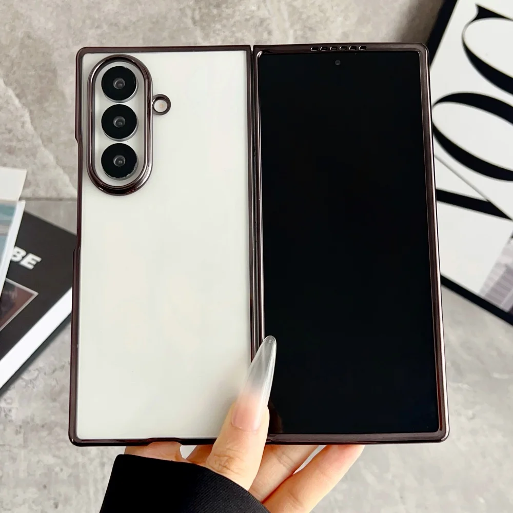 Transparente, weiche Silikonhülle für Samsung Galaxy Z Fold 8 7 6 5 5G, ultradünne, stoßfeste Schutzhülle für Z Fold7 – Detail 8