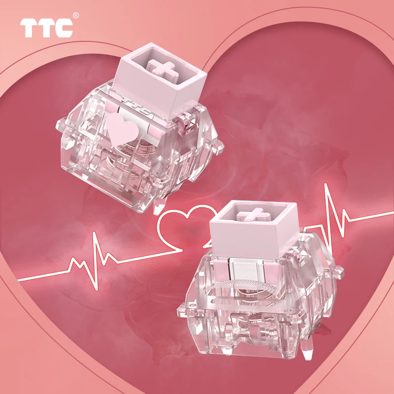 

TTC Honey King Magnetic Switch, Linear Factory Pre-lubed Freely Setting Pre-Travel Soft Elastic Design Smooth Keyboard Switch
