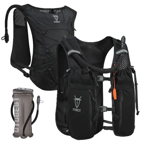 UTOBEST 10L Running Hydration Backpack Compatible With 2L Water Bladder Running Vest for Hiking Cycling