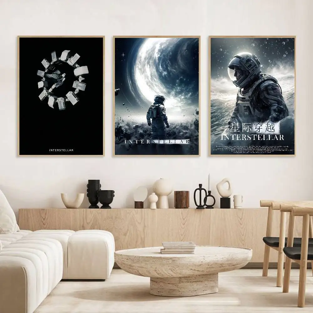 ملصق أفلام كلاسيكية I-Interstellar عالي الدقة جدار لاصق مقاوم للماء لغرفة المعيشة المنزلية وغرفة النوم والديكور الجمالي #4