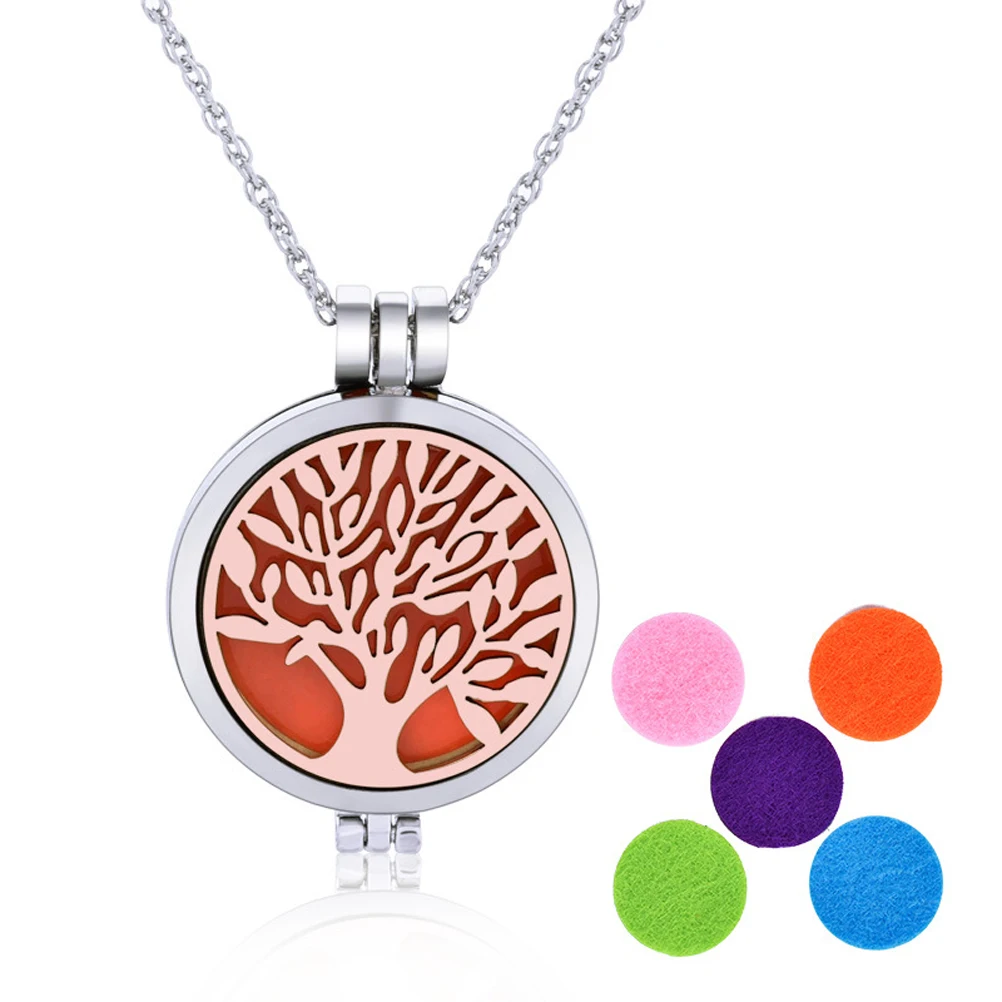 

Premium Aromatherapy Diffuser Necklace For Women Men Bronze Red Scented Locket Pendant Air Freshener Jewelry To Repel Odors –