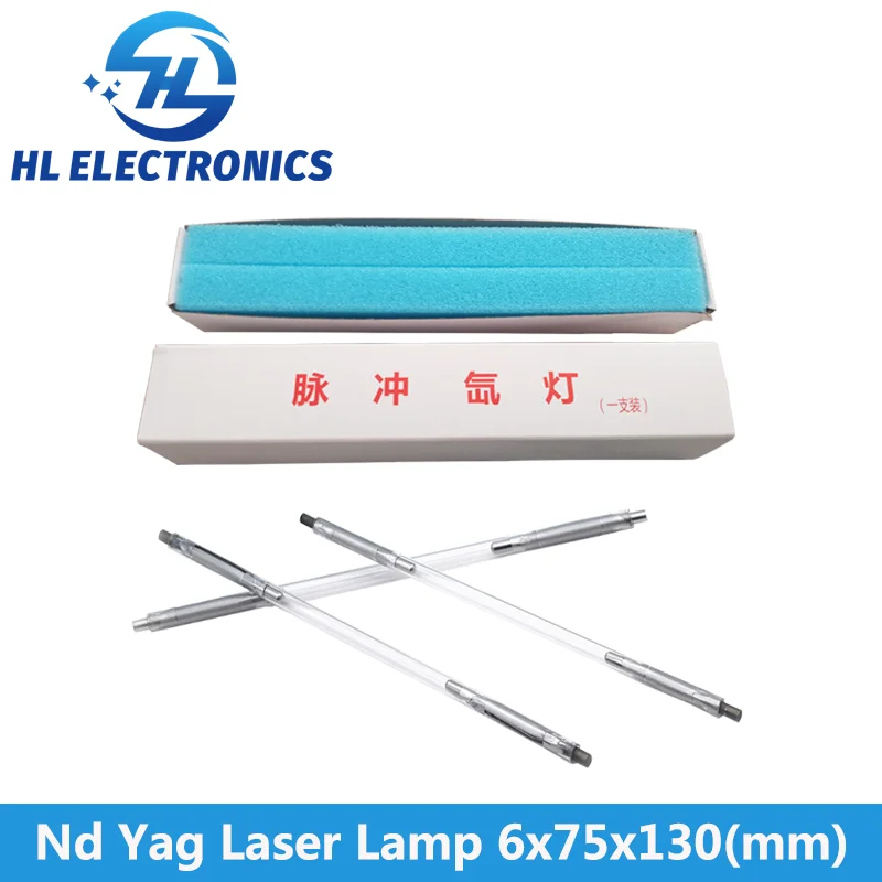 6x75x130mm-140mm Xenon Lamp For Nd Yag laser Machine