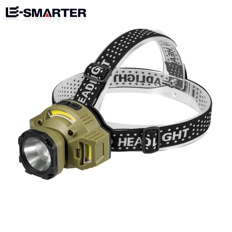 Headlights Strong Light Charging Super Bright Night Fishing Lamps With Head-Mounted Sensing Outdoor Flashlight