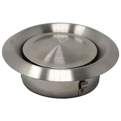 1pcs Wall Round Air Vent Outlet Stainless Steel Metal Cover Exhaust Grille For Airs Conditioning Ventilation HVAC 100 125 150mm